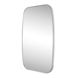 Cassian 24 in. W x 36 in. H Medium Capsule Oblong Oval Aluminum Alloy Framed Wall Mounted Mirror