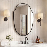 Guardian 24 in. W x 36 in. H Medium Shield Aluminum Alloy Framed Wall Mounted Mirror