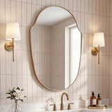 Guardian 24 in. W x 36 in. H Medium Shield Aluminum Alloy Framed Wall Mounted Mirror
