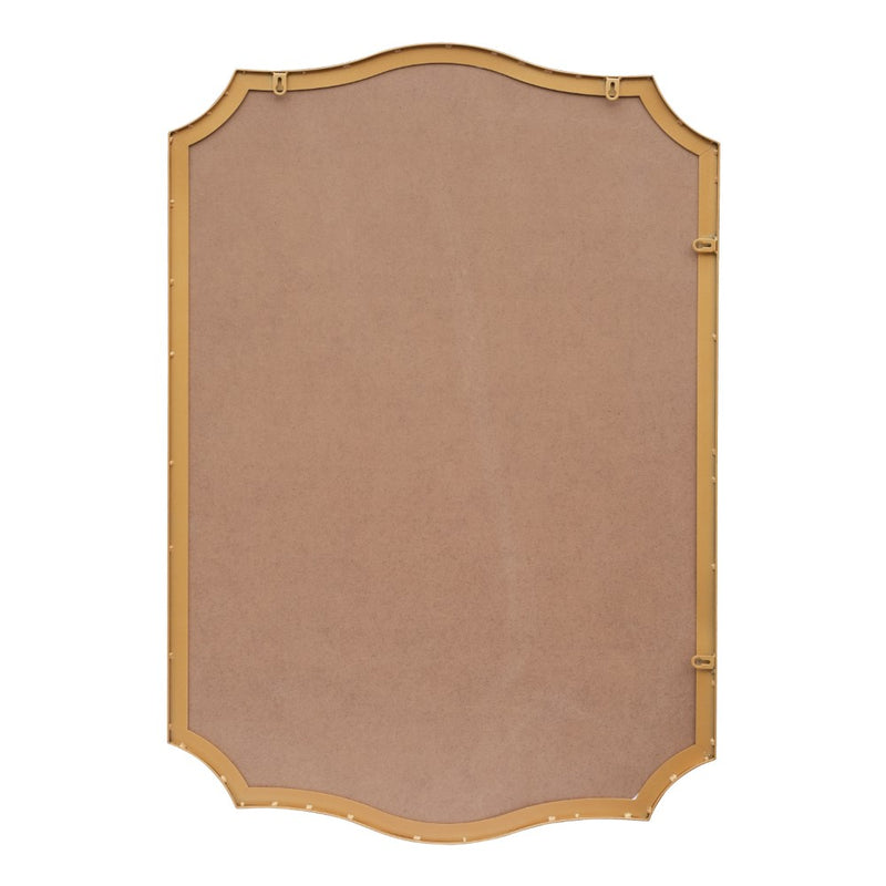 Hedge 24 in. W x 36 in. H Medium Crested Scallop Aluminum Alloy Framed Wall Mounted Mirror