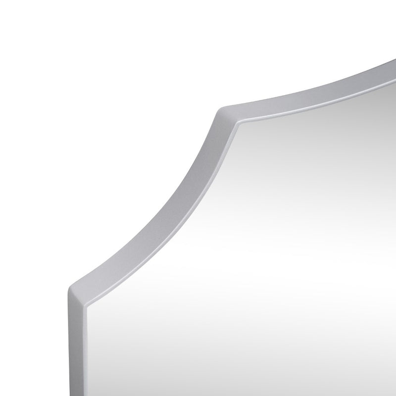 Hedge 24 in. W x 36 in. H Medium Crested Scallop Aluminum Alloy Framed Wall Mounted Mirror