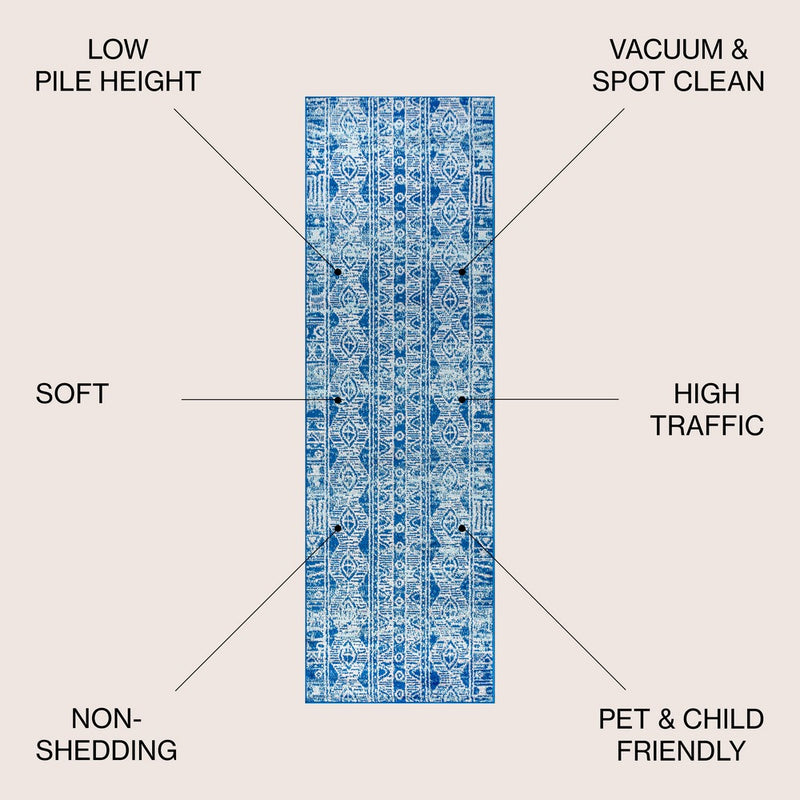 Modern Persian Boho Vintage Tribal Area Rug