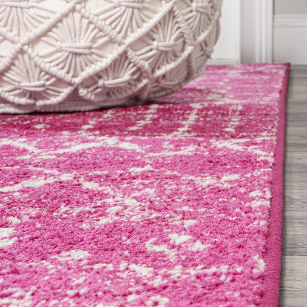 JONATHAN Y | Moroccan Hype Boho Vintage Diamond Area Rug Fuchsia/Ivory