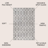 Asilah Ogee Fretwork Area Rug
