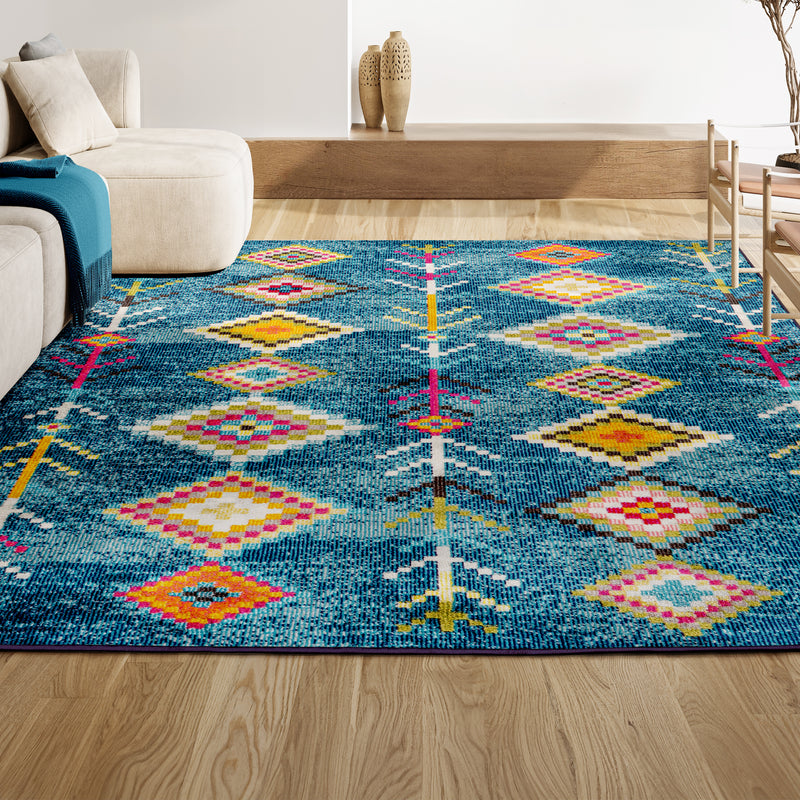Tribal Love Geometric Area Rug