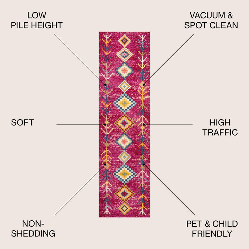 Tribal Love Geometric Area Rug