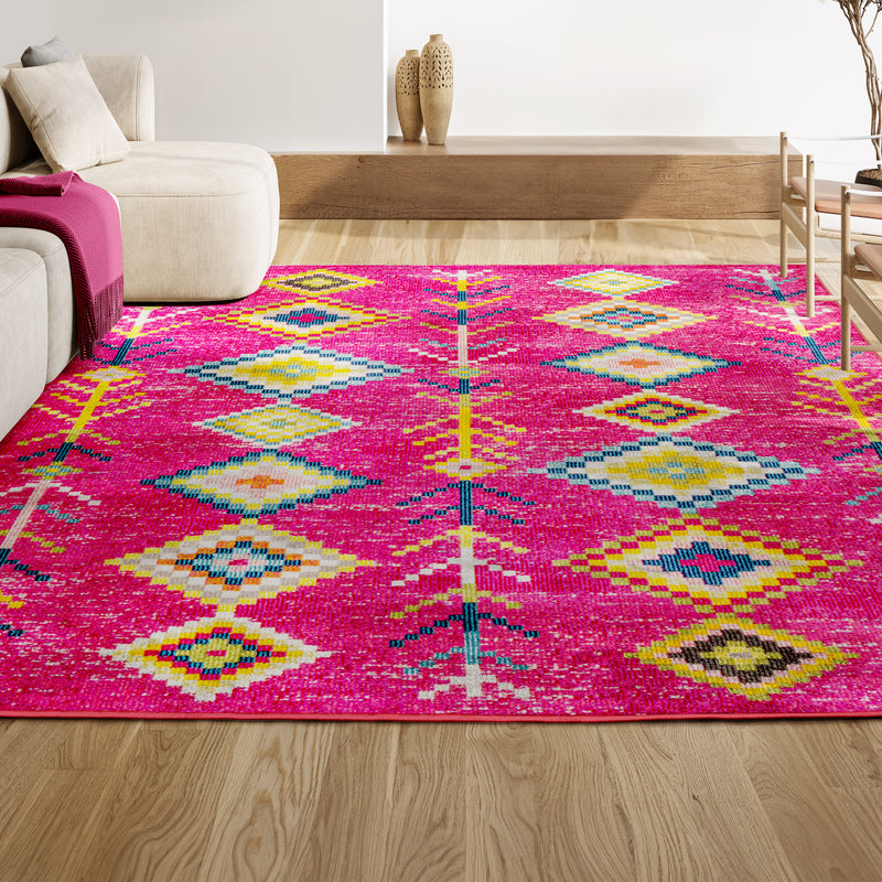 Tribal Love Geometric Area Rug