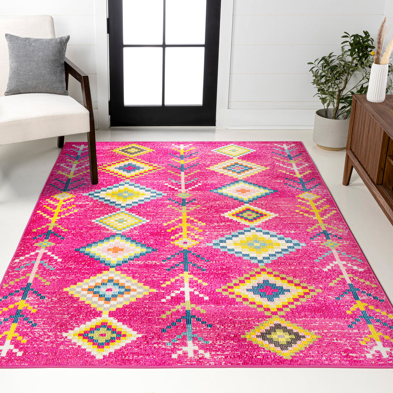 Tribal Love Geometric Area Rug