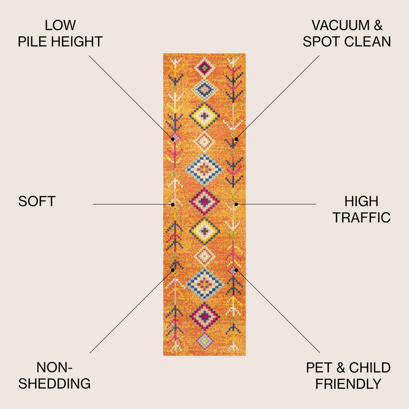 Tribal Love Geometric Area Rug
