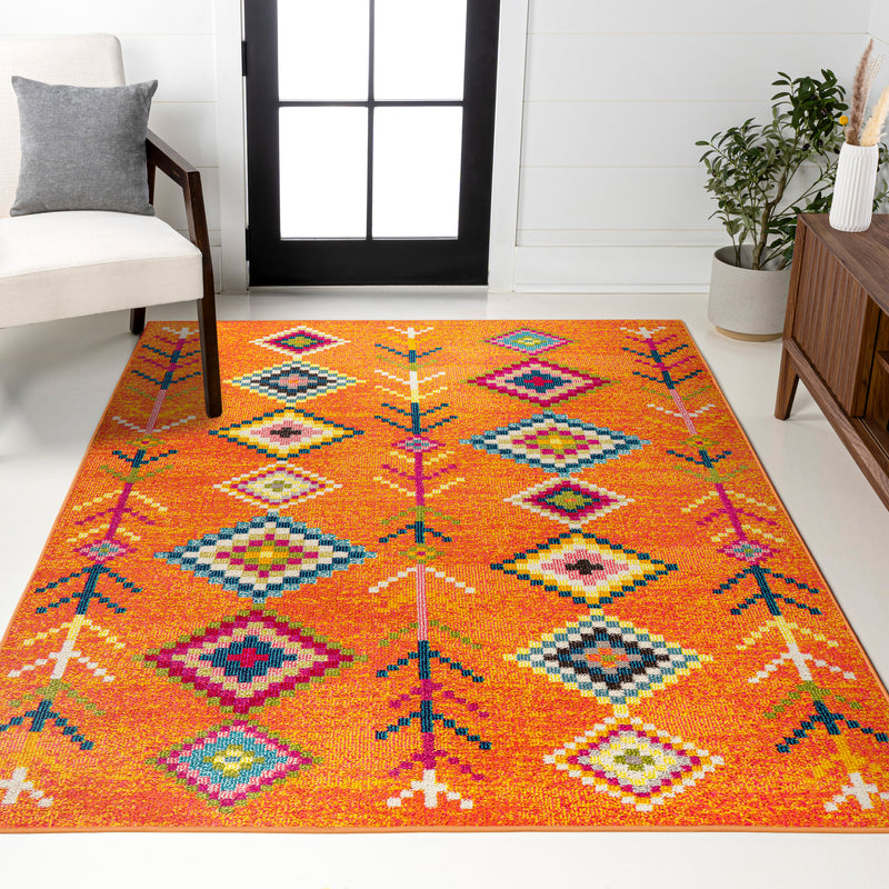 Tribal Love Geometric Area Rug