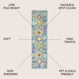 Tribal Love Geometric Area Rug