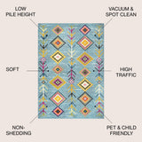Tribal Love Geometric Area Rug