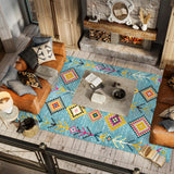 Tribal Love Geometric Area Rug