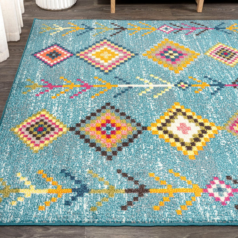 Tribal Love Geometric Area Rug