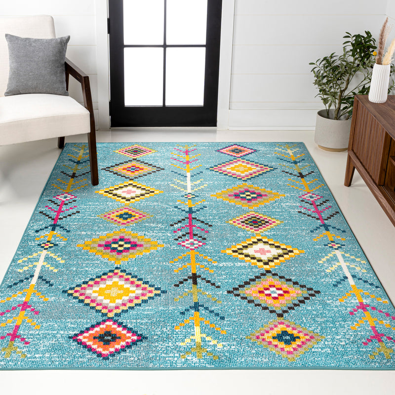 Tribal Love Geometric Area Rug