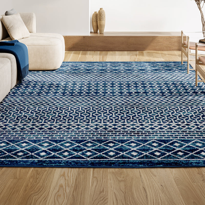 Arta Moroccan Vintage Geometric Rug Area Rug