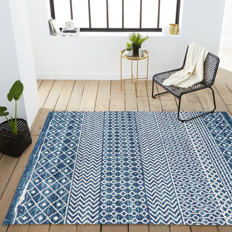 Arta Moroccan Vintage Geometric Rug Area Rug