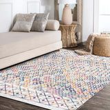 Arta Moroccan Vintage Geometric Rug Area Rug