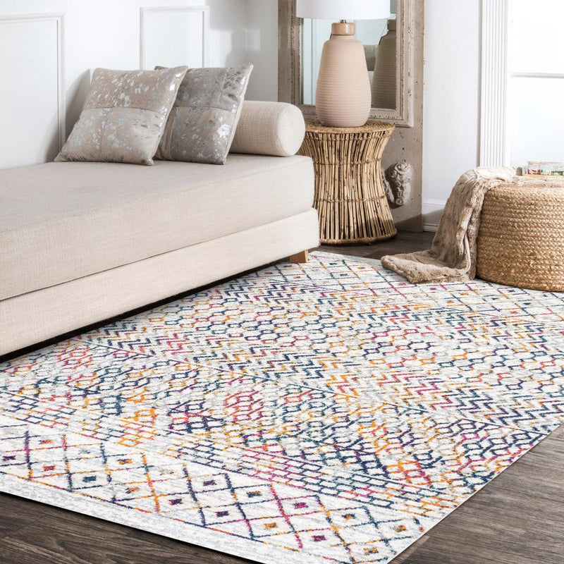Arta Moroccan Vintage Geometric Rug Area Rug