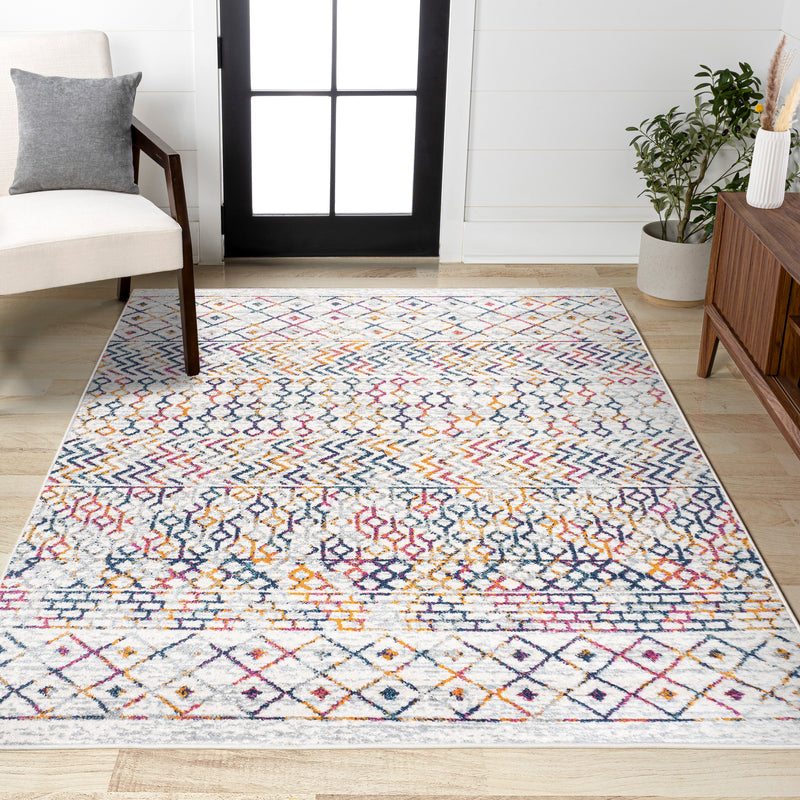 Arta Moroccan Vintage Geometric Rug Area Rug