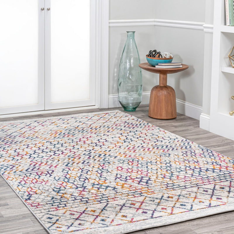 Arta Moroccan Vintage Geometric Rug Area Rug