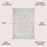 Athens Modern Geometric Boho Rug Area Rug