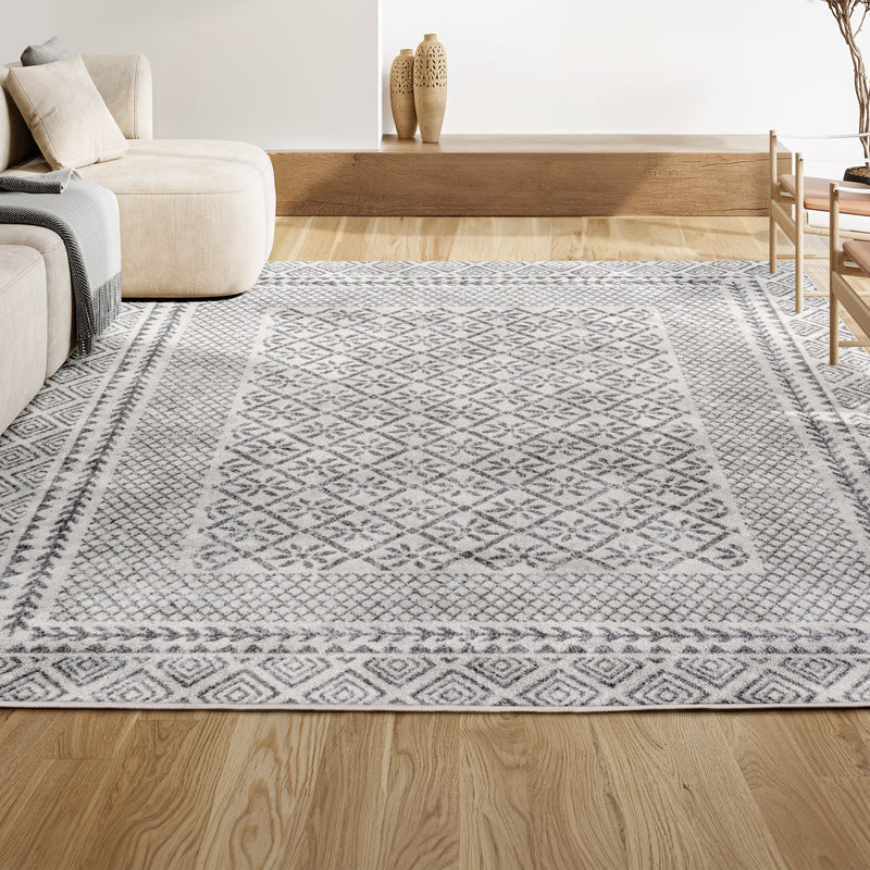 Athens Modern Geometric Boho Rug Area Rug