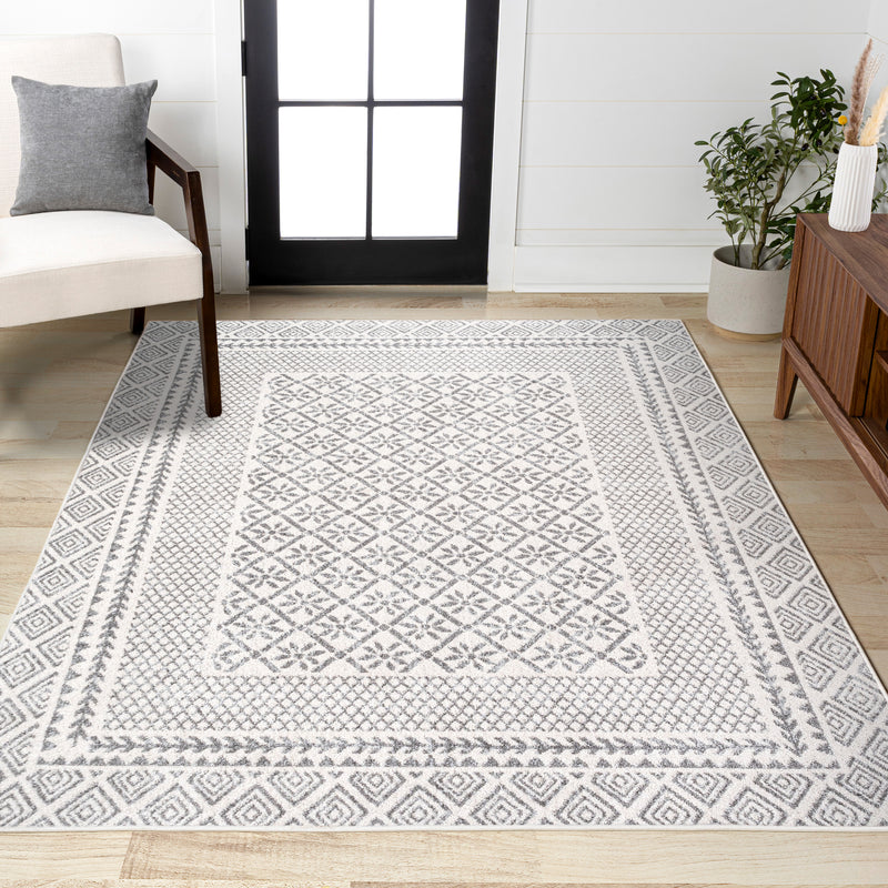 Athens Modern Geometric Boho Rug Area Rug