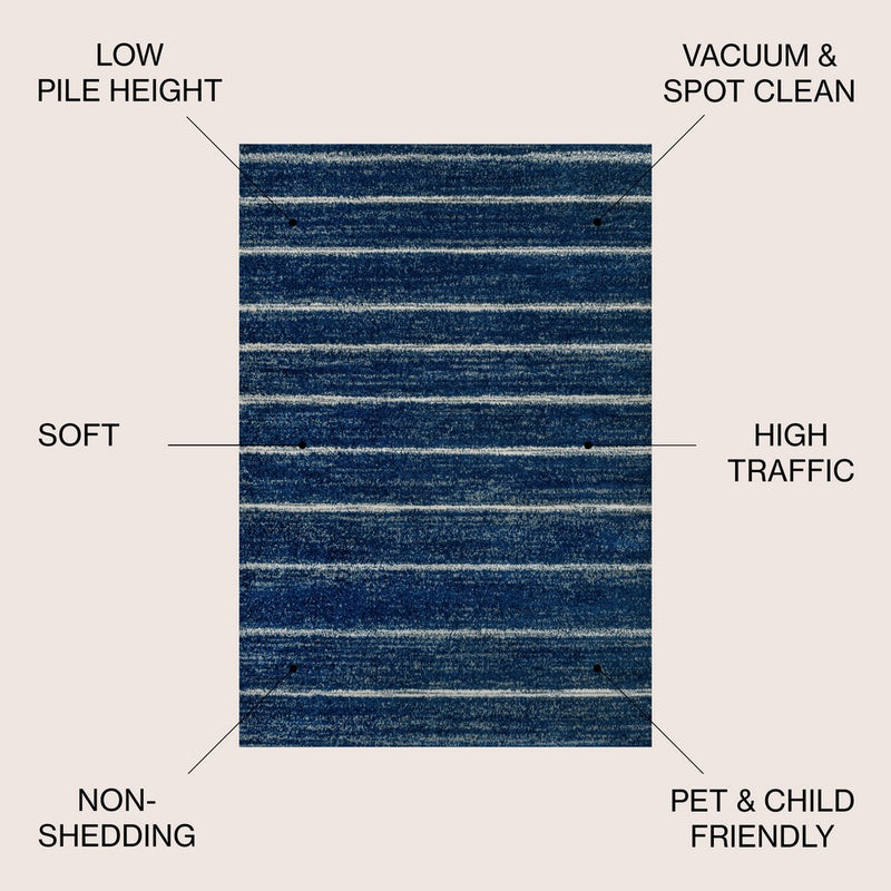 Williamsburg Minimalist Stripe Area Rug