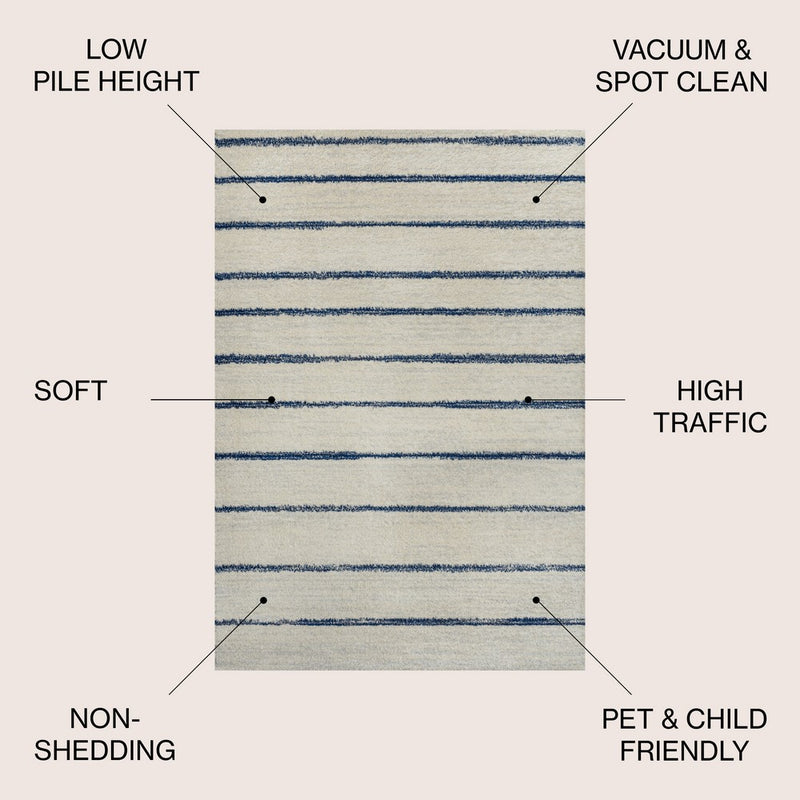 Williamsburg Minimalist Stripe Area Rug
