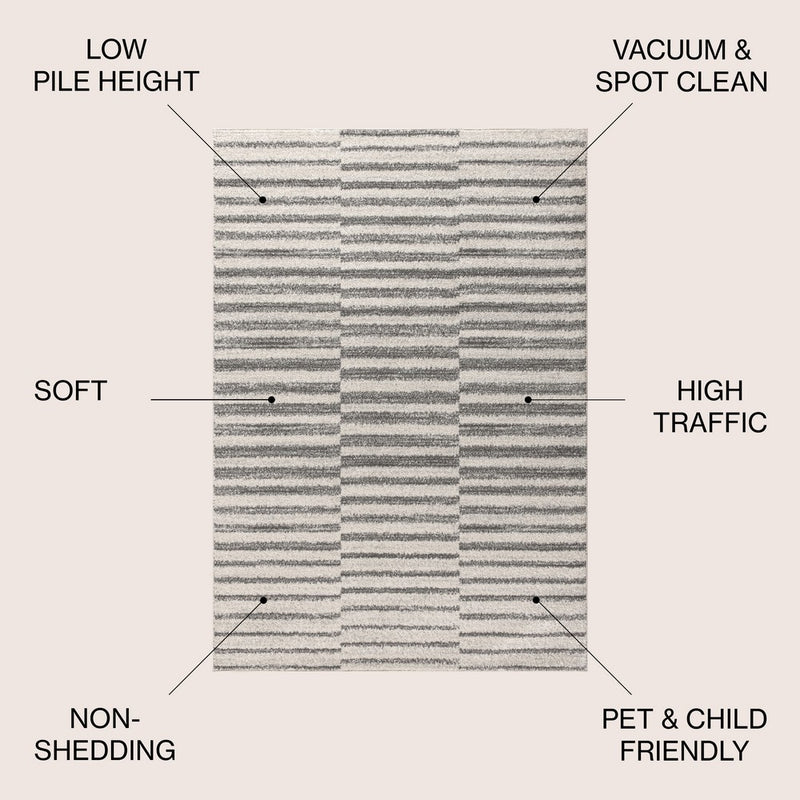 Lyla Offset Stripe Area Rug
