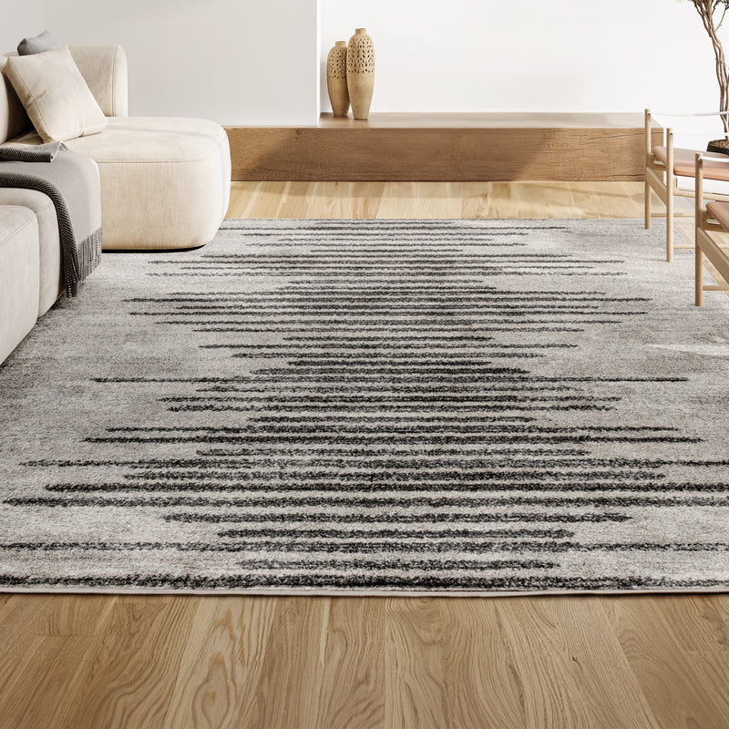 Aya Berber Stripe Geometric Area Rug