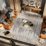 Aya Berber Stripe Geometric Area Rug