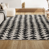 Aisha Moroccan Triangle Geometric  Area Rug