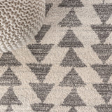Aisha Moroccan Triangle Geometric  Area Rug