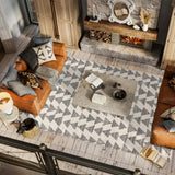 Aisha Moroccan Triangle Geometric  Area Rug