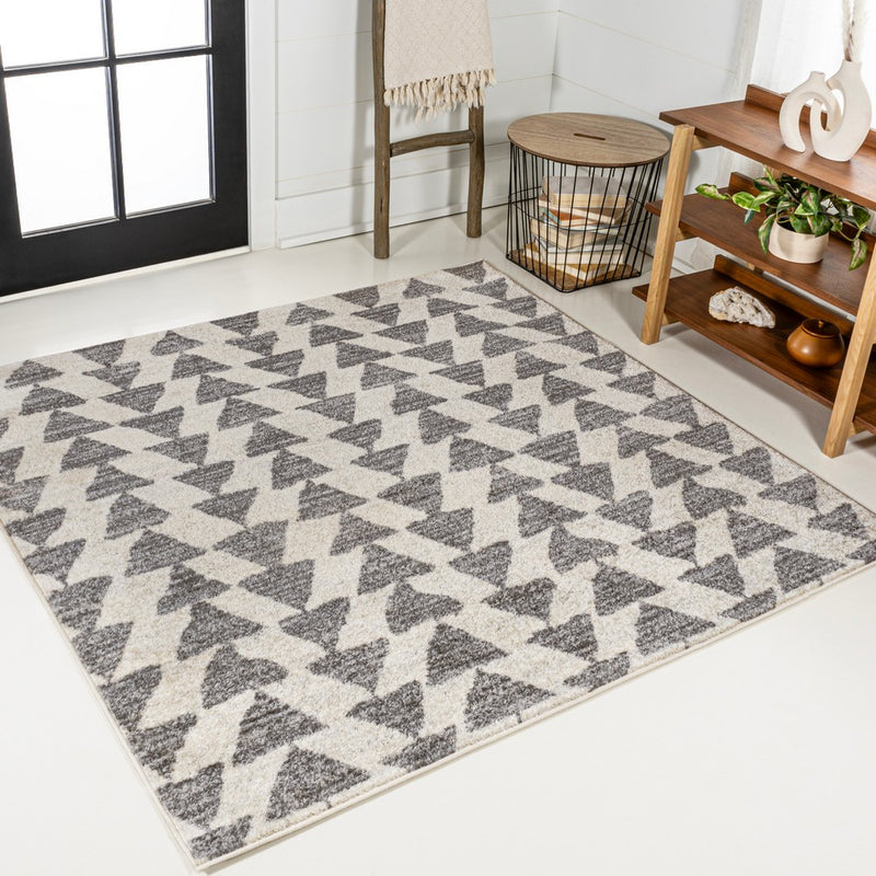 Aisha Moroccan Triangle Geometric  Area Rug
