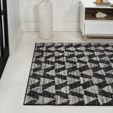 Aisha Moroccan Triangle Geometric  Area Rug