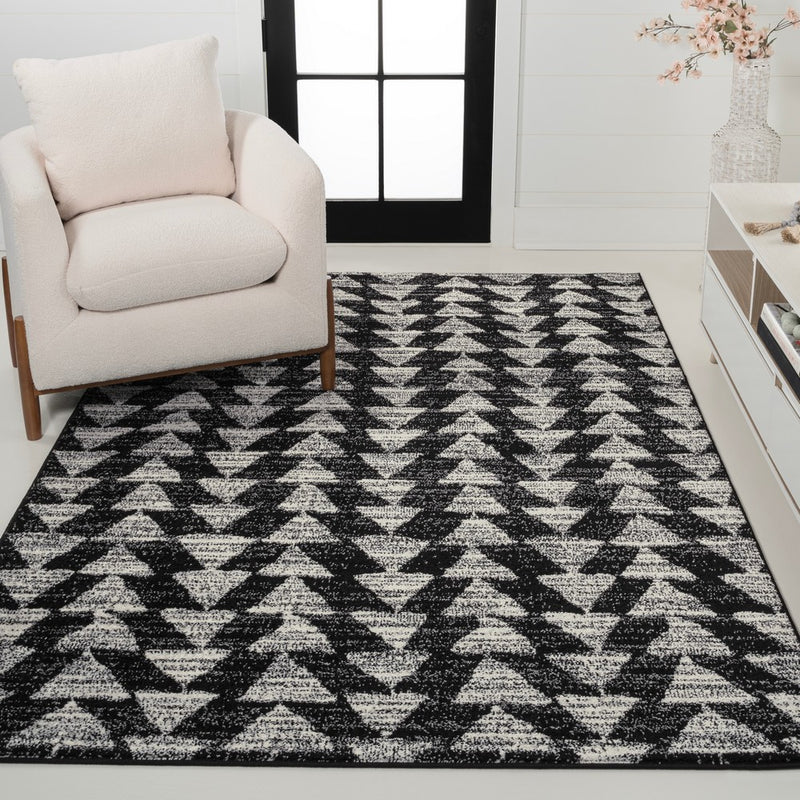 Aisha Moroccan Triangle Geometric  Area Rug