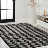 Aisha Moroccan Triangle Geometric  Area Rug