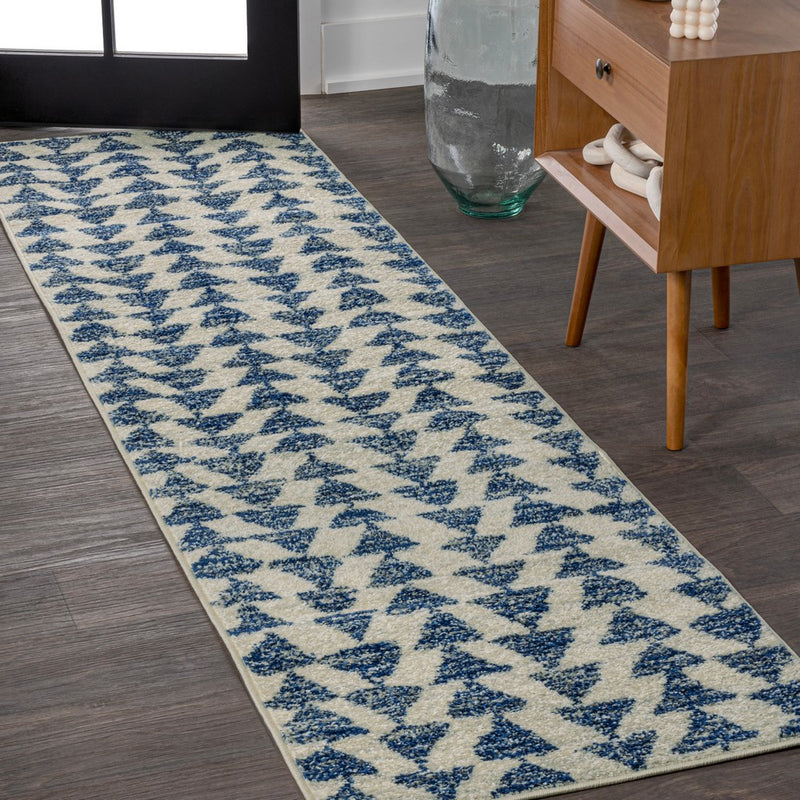 Aisha Moroccan Triangle Geometric  Area Rug