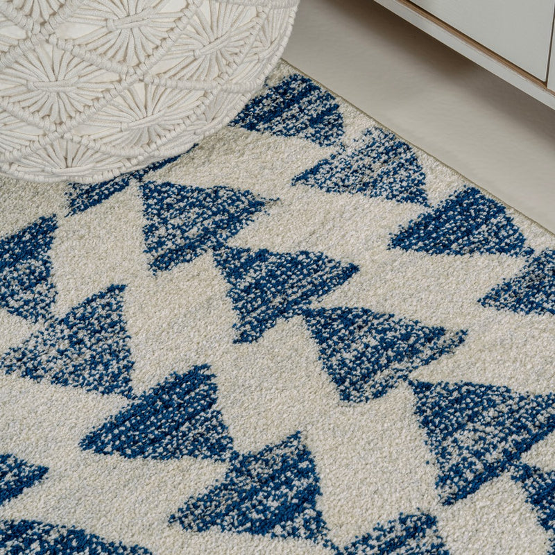 Aisha Moroccan Triangle Geometric  Area Rug