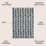 Aisha Moroccan Triangle Geometric  Area Rug