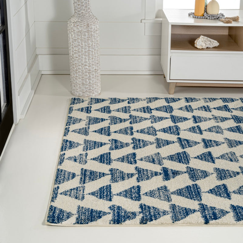 Aisha Moroccan Triangle Geometric  Area Rug