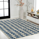 Aisha Moroccan Triangle Geometric  Area Rug