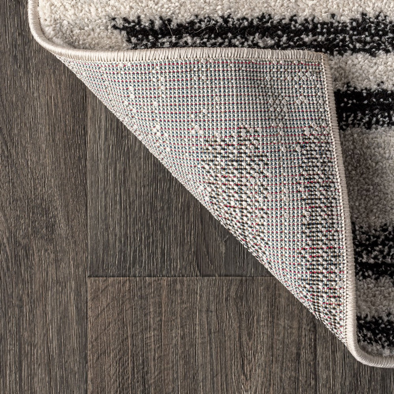 Khalil Modern Berber Stripe Area Rug