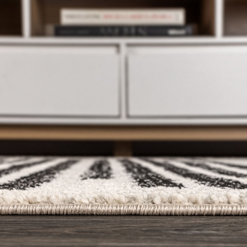 Khalil Modern Berber Stripe Area Rug