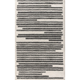 Khalil Modern Berber Stripe Area Rug