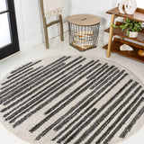 Khalil Modern Berber Stripe Area Rug