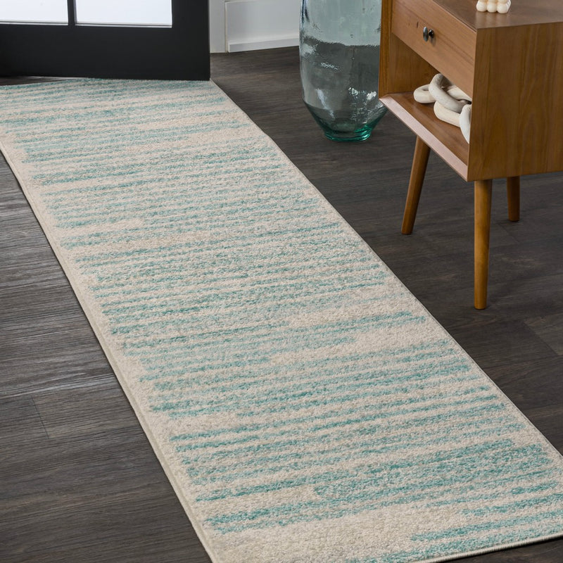 Khalil Modern Berber Stripe Area Rug